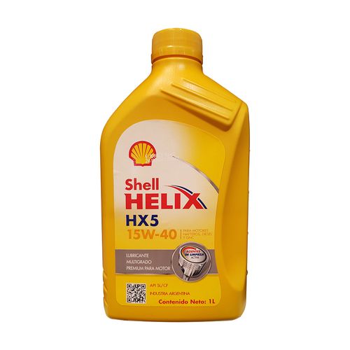 Aceite Mineral Shell Helix Hx5 15w40 - 1 Litro