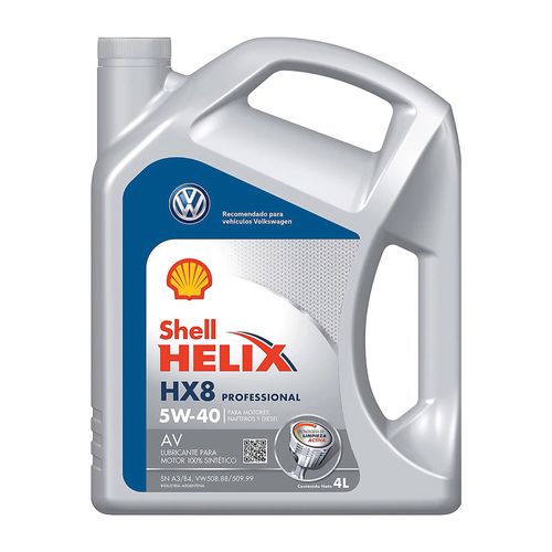 Aceite Sintetico Shell Helix Hx8 Professional Av 5w40 4 L