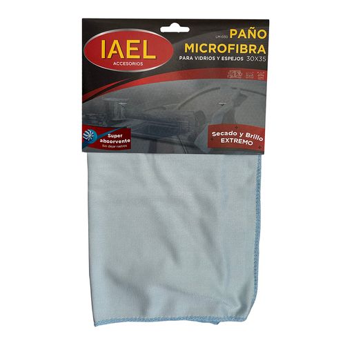 Paño Microfibra Para Vidrios Y Espejos 30x35cm