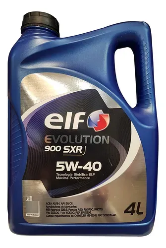 Aceite Lubricante Elf Evolution 900 Sxr 5w40 Sintetico 4l