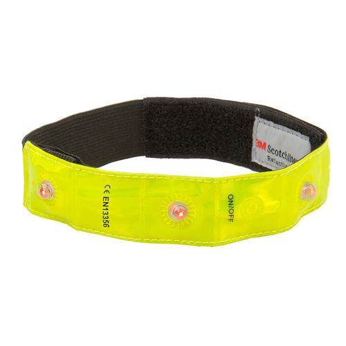 Cinta Relectiva 43 Cm Amarillo Con Led