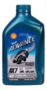Aceite Semisintetico Shell Advance 4t Ax7 15w50 1l Moto-1759344985677