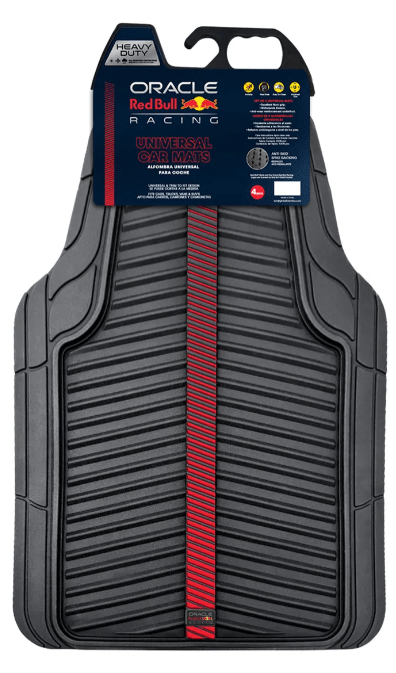 Alfombra Full Pvc Negra Roja Red Bull