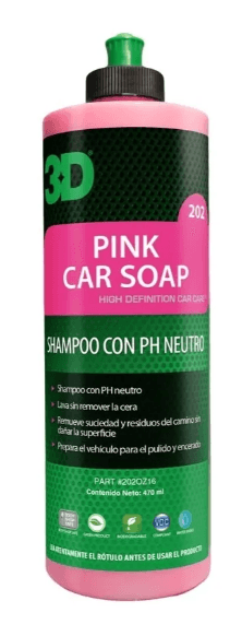 3d Pink Shampoo Concentrado Sin Cera 500ml
