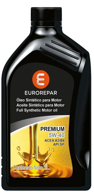 Aceite Eurorepar Premium 5W40 Sintético 1 Lts