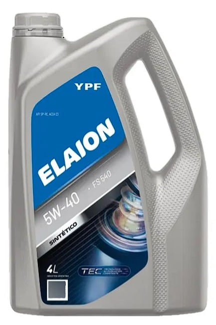 Aceite YPF Elaion FS 540 5W40 Sintético 4 Lts