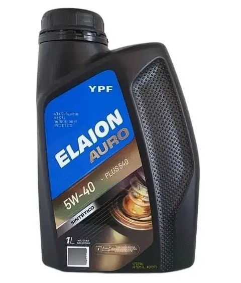 Aceite YPF Elaion Auro Plus 540 5W40 Sintético 1 Lts