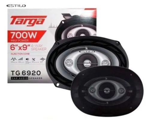 Parlantes Cuadraxiales Targa 6x9" Para Auto 700W 4 Vías TG-6920