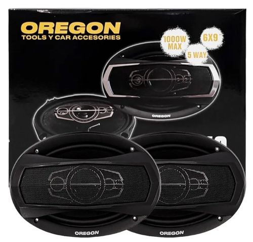 Juego De Parlantes Oregon 1000 Watts Max 5 Vias 6x9 Pulgadas