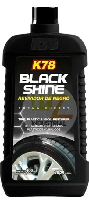 Revividor De Plasticos Y Gomas Negro K78 550cc Black Shine