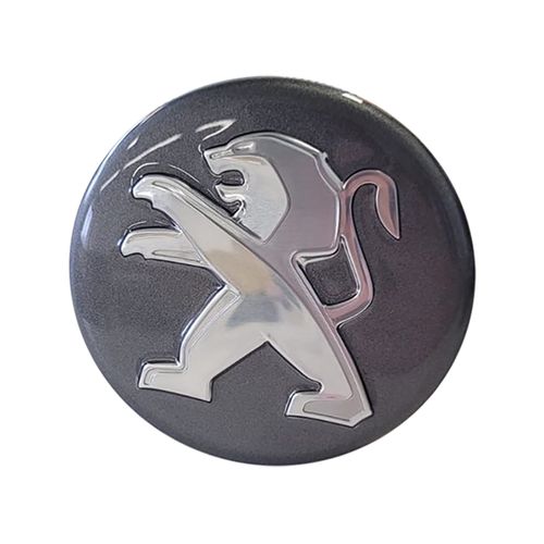 Embellecedor centro llanta Peugeot 208 gris oscuro