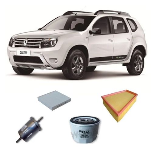 Kit 4 Filtros Renault Duster 1.6 Wega
