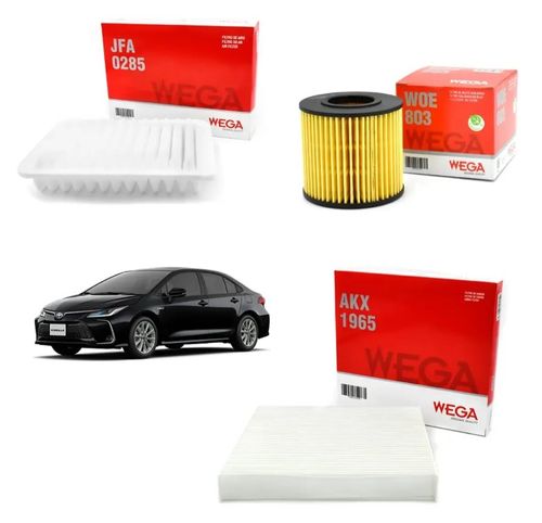 Kit 3 Filtros Toyota Corolla Wega
