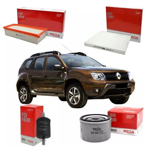 Kit Filtros X4 Wega Duster Oroch 2.0