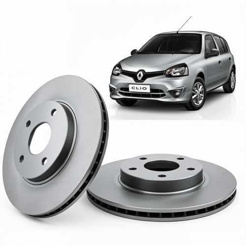 Kit De 2 Disco De Freno Eurorepar - Renault Clio Mio 1.2 L 1