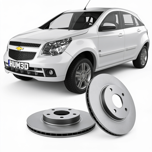 Kit De 2 Disco De Freno - Chevrolet Agile 1.4 L