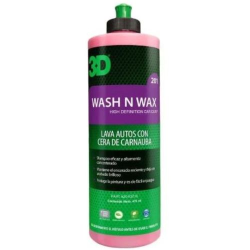 3d Pink Shampoo con cera wash-wax 470ml