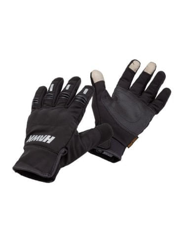 Guantes Moto Hawk Night Rider Térmicos Táctil Color Negro Talle Xl