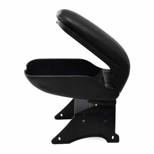 Apoya brazo negro rebatible con porta objetos
