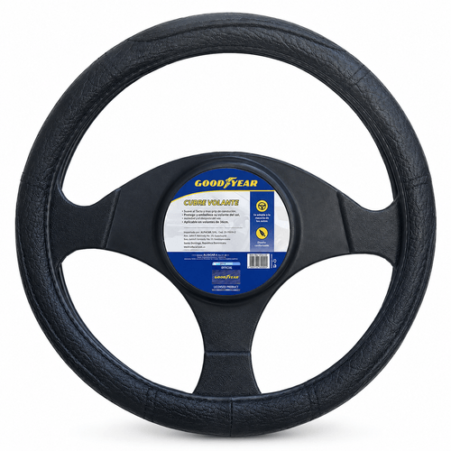 Cubre volante Goodyear 38cm cuerina negro