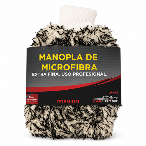 Manopla de limpieza microfibra extra suave profesional 27x19cm
