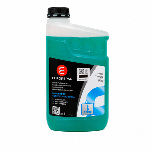 Liquido Refrigerante Organico Eurorepar Concentrado 1L Verde