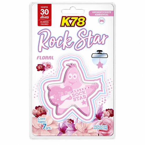 K78 Aromatizante ambiental Rock Star 7 grs Floral