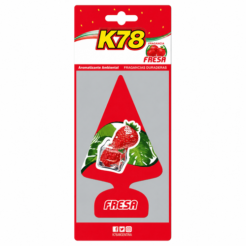 K78 Aromatizante ambiental Pinito 6 grs Fresa