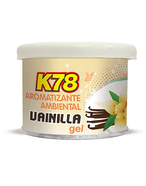 K78 Aromatizante ambiental en gel Lata 80 grs Vainilla