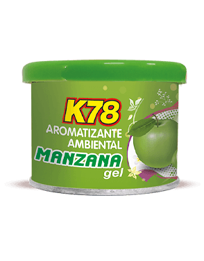 K78 Aromatizante ambiental en gel Lata 80 grs Manzana