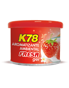 K78 Aromatizante ambiental en gel Lata 80 grs Fresa