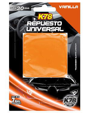 K78 Aromatizante ambiental Repuesto Universal 7 grs Vainilla
