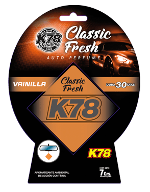 K78 Aromatizante ambiental Classic Fresh 7 grs Vainilla