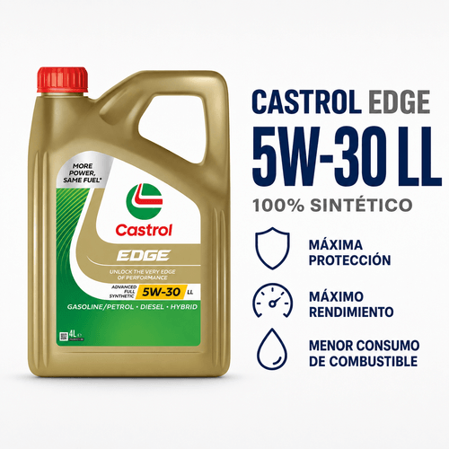 Aceite Castrol Edge 5W30 Sintético 4 Lts