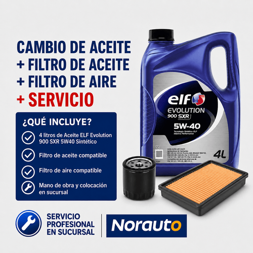 Cambio de aceite y filtros ELF Evolution 900 SXR 5W40 con colocación