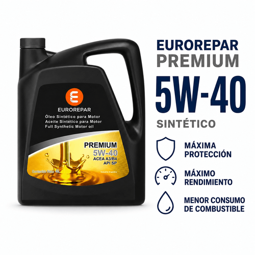 Aceite Eurorepar Premium 5W40 Sintético 4 Lts