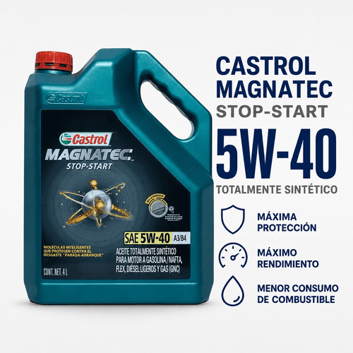 Aceite Castrol Magnatec Stop-start 5W40 Sintético 4 Lts