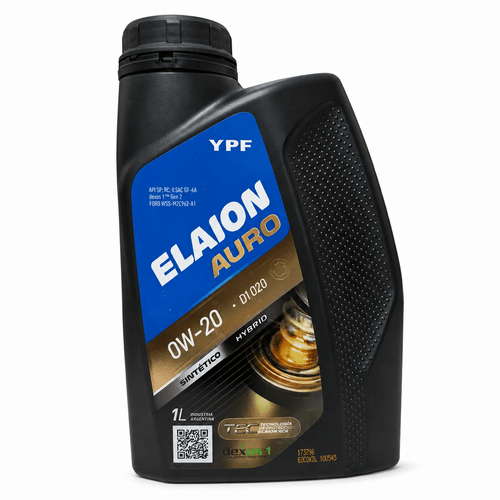 Aceite Ypf Elaion Auro 0w20 D1 020 Synthetic Hybrid Dexos 1 Gen 3