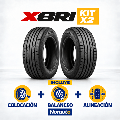 Kit de 2 Xbri 185/70 R14 Fastway A3 XL 92H con Alineacion y Balanceo