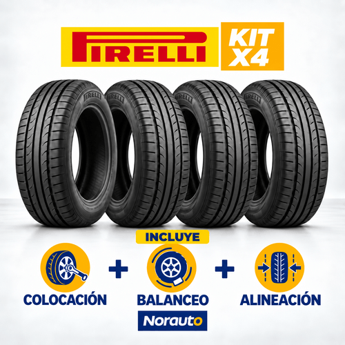 Kit de 4 Pirelli 195/55 R16 Cinturato P7 87H con Alineacion y Balanceo