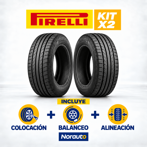 Kit de 2 Pirelli 185/65R14 Cinturato P1 86T con Alineacion y Balanceo