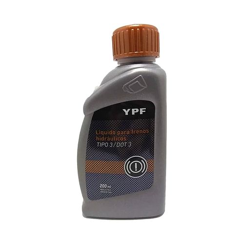 Líquido para frenos hidráulicos YPF DOT 3 200ml