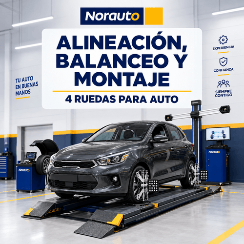 Servicio de Alineación, balanceo y montaje 4 ruedas para auto