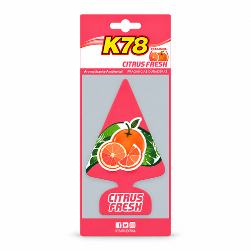 K78 Aromatizante ambiental en Pinito 6 grs Citrus