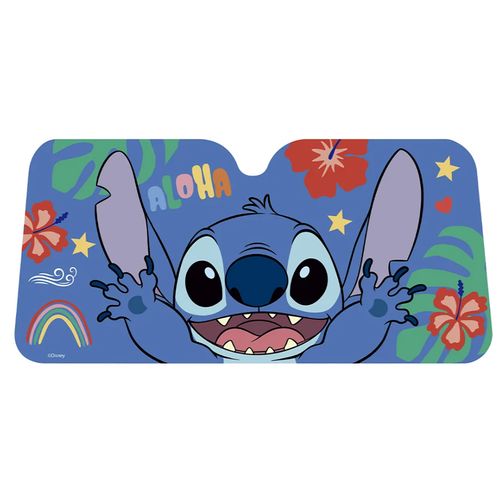 Cortina Parasol Metalizada para Parabrisas Stitch Disney 130 x 60 cm