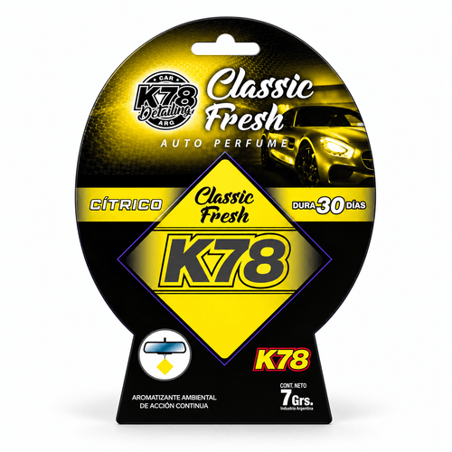 K78 Aromatizante ambiental Classic Fresh 7 grs Cítrico