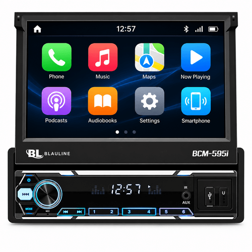 Estereo Blauline In Dash 7" BCM-595 Bt USB Mirror Androi GPS