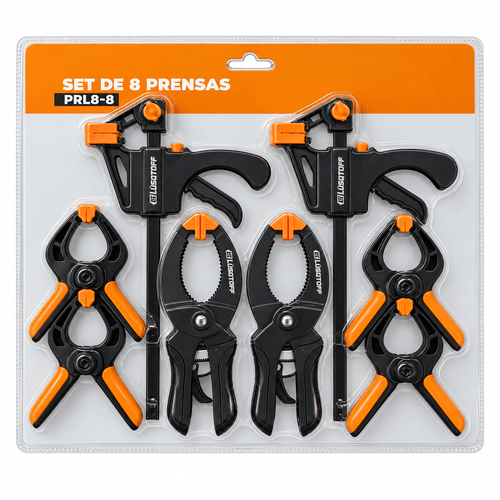 Set Prensas Lüsqtoff Juego De 8 Piezas Ajustable Manual
