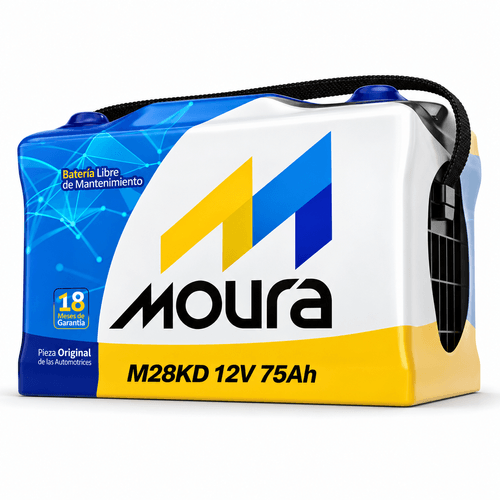 Batería Moura M28KD 12V 75Ah para Auto y Camioneta