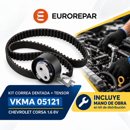 Kit de distribución + Mano de Obra Eurorepar VKMA 05121 Corsa 1.6 8V